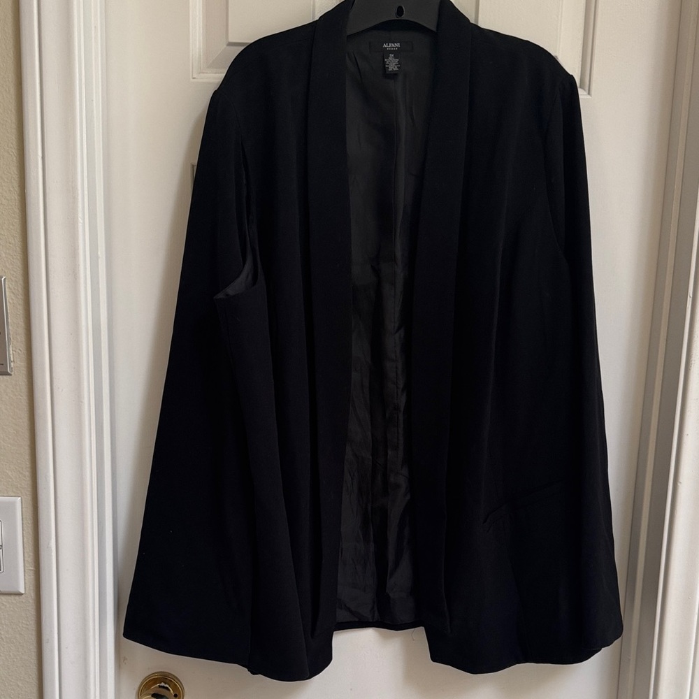 Alfani Black Women's Cape  Blazer